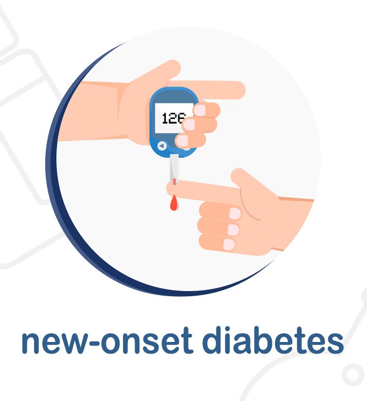 New onset or worsening diabetes
